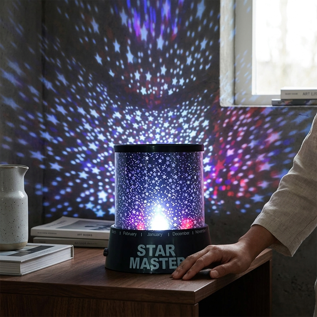 Romantic LED Star Projector with Water Wave