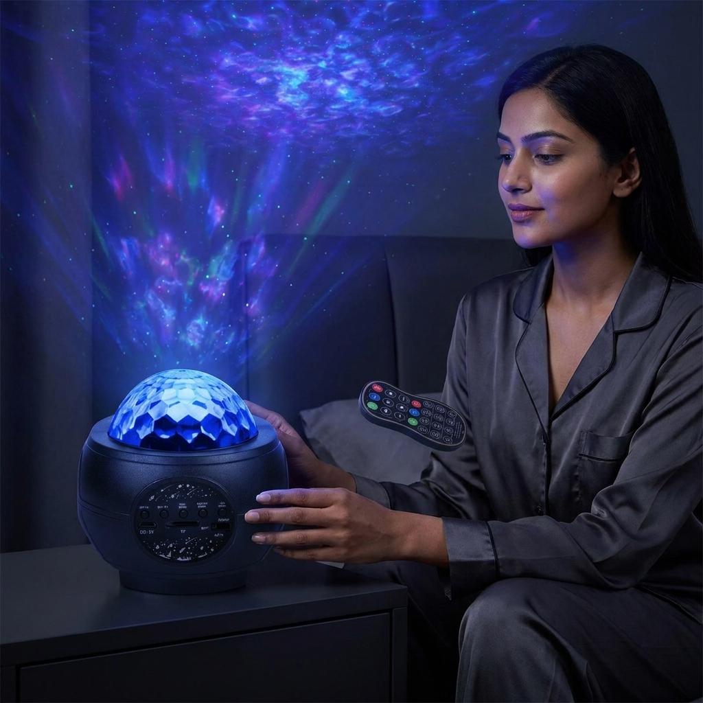 Star Ocean Wave Projector with Bluetooth Speaker